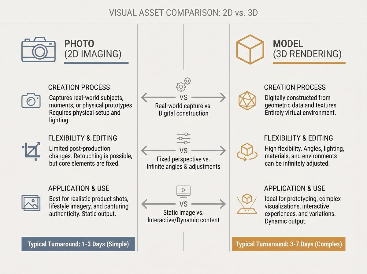 CGI or Live-Action? Choosing the Right Format for Your Product Launch — at a glance