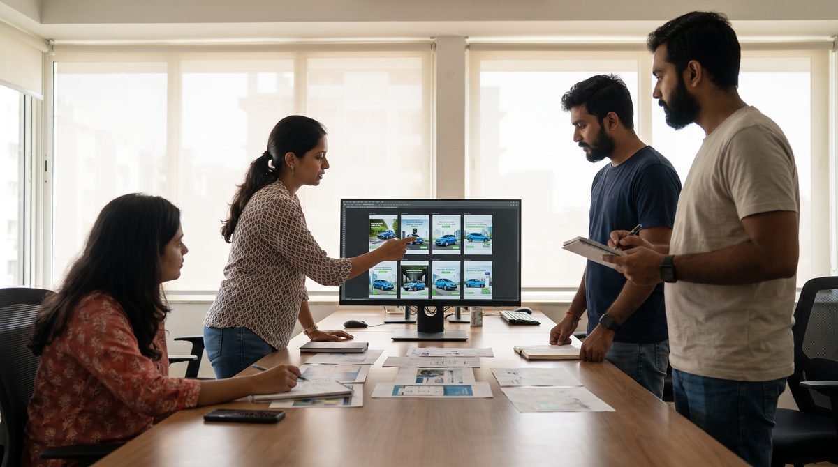 The EV Launch Playbook: Film, CGI and Social in One System — in practice